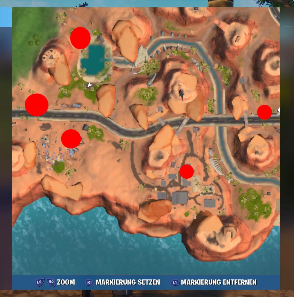 Fortnite Pandora Kammersymbole Map