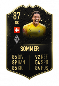 Mögliche 2. Inform-Karte von Sommer mit Gesamtrating 87