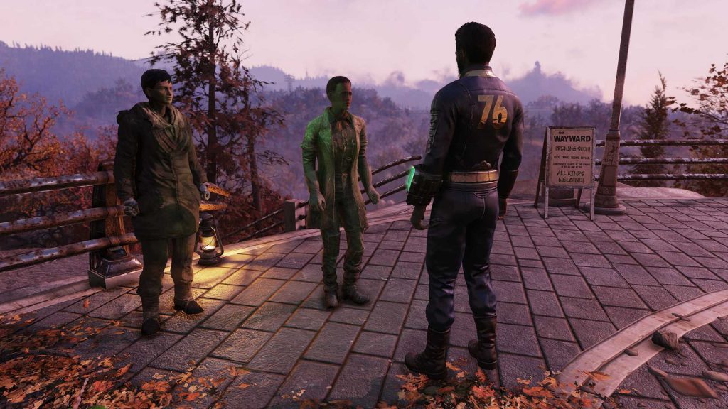 Fallout 76 Wastelanders Screenshot Lacey und Isela