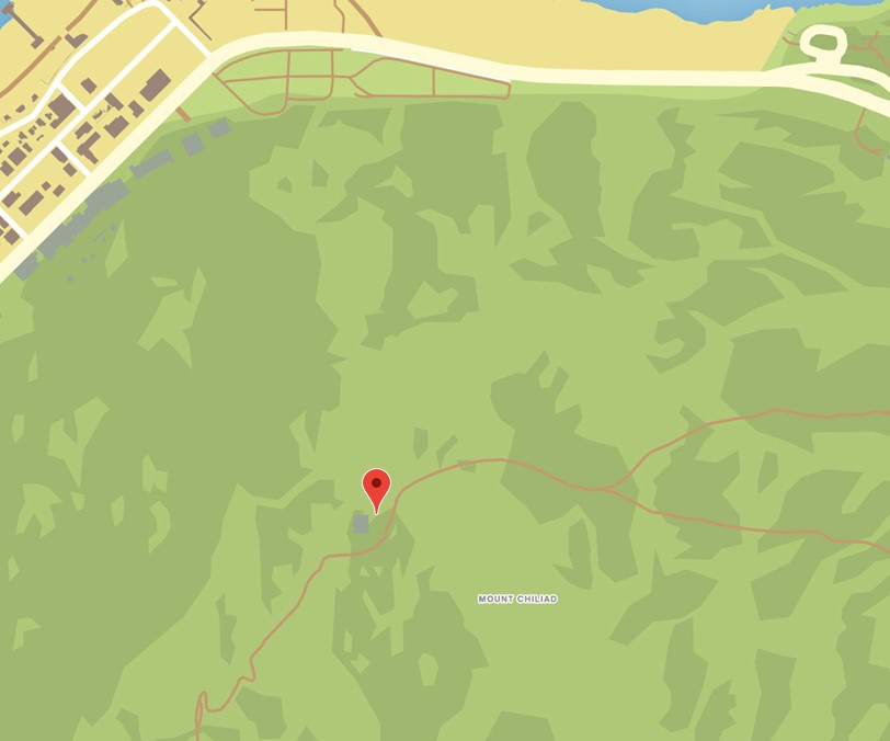 GTA Online Schatzsuche Mount Chiliad Map