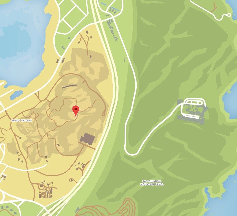GTA Online Schatzsuche Sandy Shores 2 Map