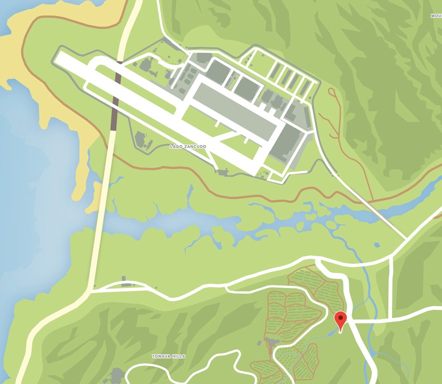 GTA Online Schatzsuche Tongva Valley Map