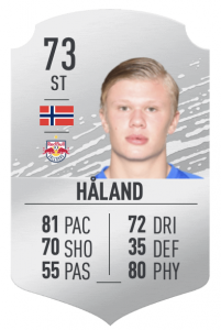 Haaland Silber-Karte RB Salzburg