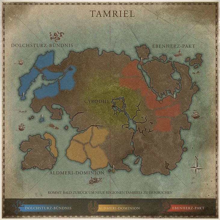 TESO: Die neue interaktive Karte von Tamriel
