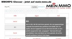 MMORPG Glossar