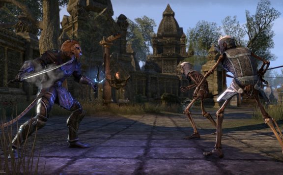 TESO: Khajiit gegen Skelette