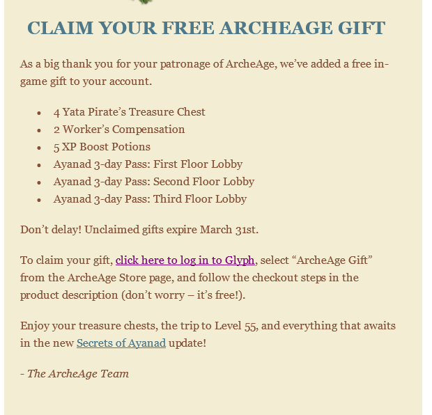 ArcheAge-Silber-Angebot