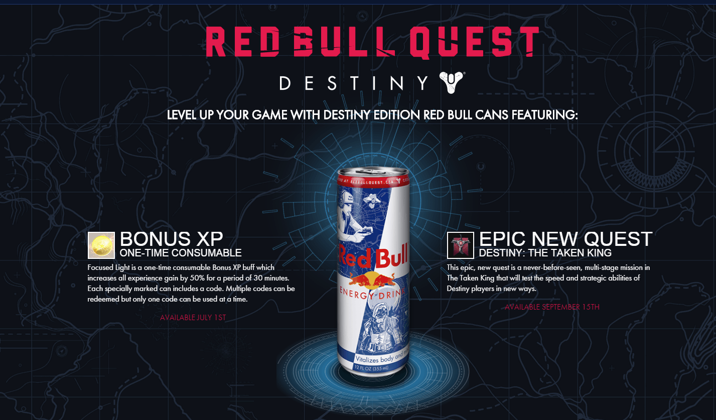 Destiny: Gibt’s die Red Bull Exklusiv-Codes auch in Deutschland?