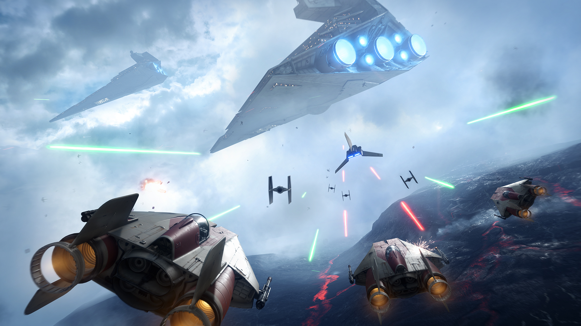 Star Wars Battlefront stellt Helden-Raumschiffe vor