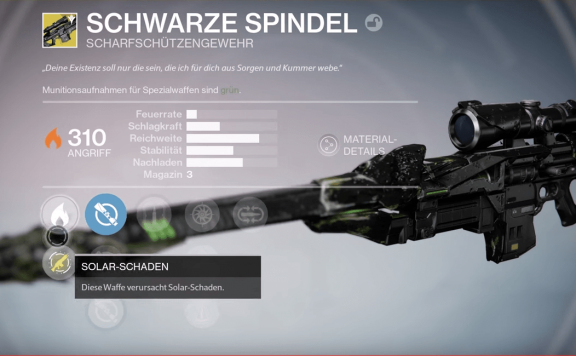 Schwarze-Spindel-Destiny