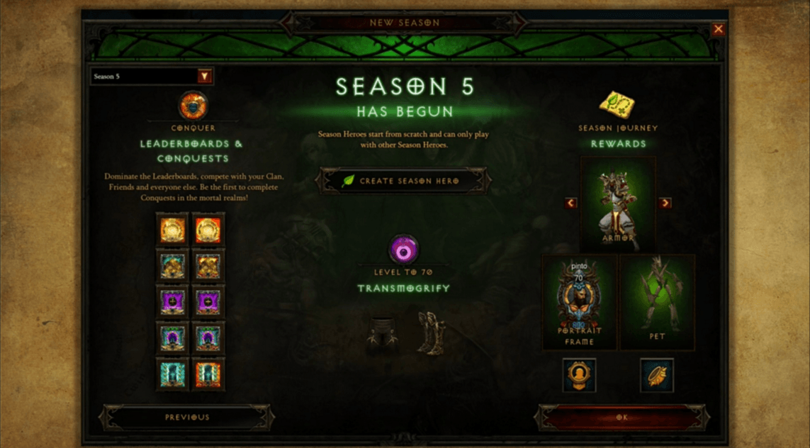 Diablo 3: When does Season 4 end, when does Season 5 start?