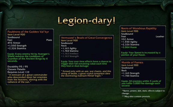 WoW Random-Drop-Legendaries