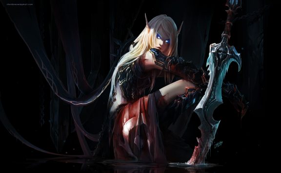 WoW Fanart Chenbo Blood Elf Deathknight