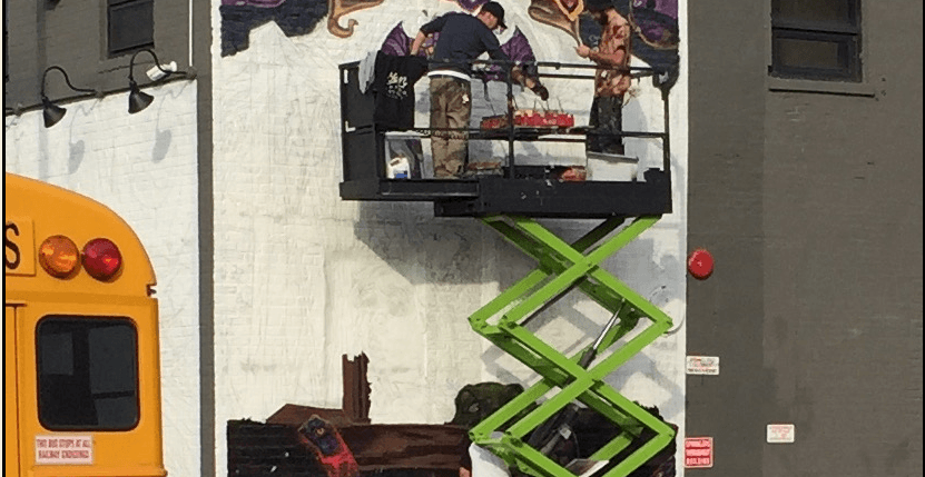 Hearthstone: Diese Maler pinseln das Thema der nächsten Erweiterung an eine Hauswand