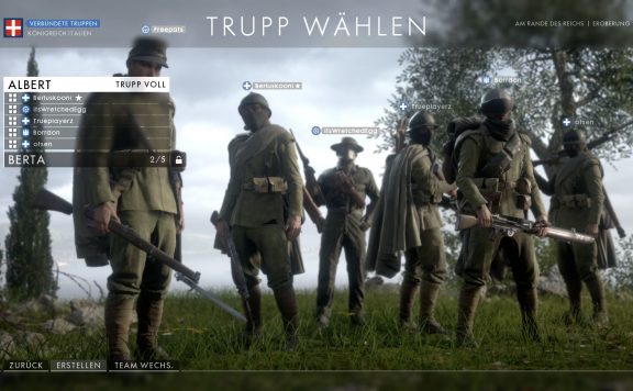 BF1 Squad Menü erstellen