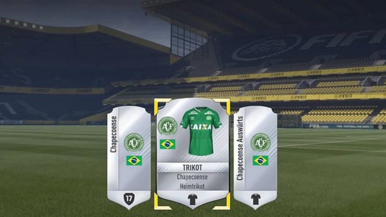 Fifa 17 Nach Flugzeug Tragodie Ea Schenkt Allen Spielern Wappen Und Trikot Von Chapecoense