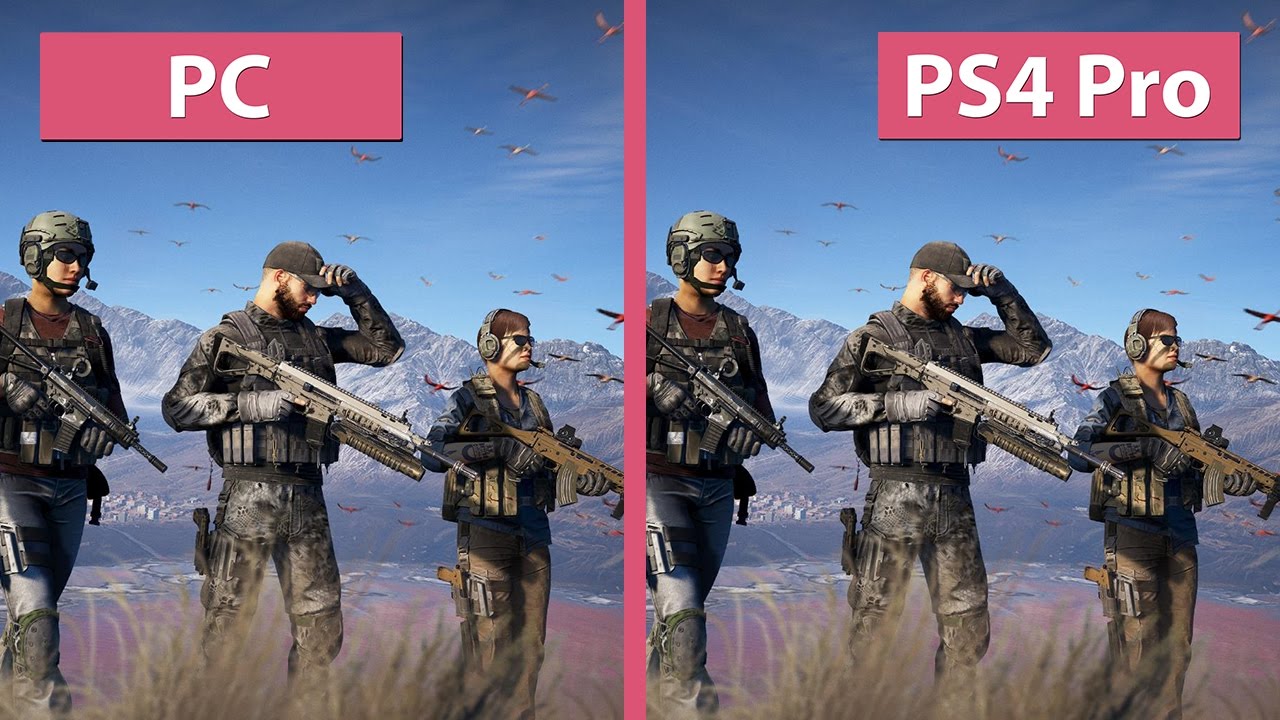Wildlands Grafikvergleich PC vs PS4