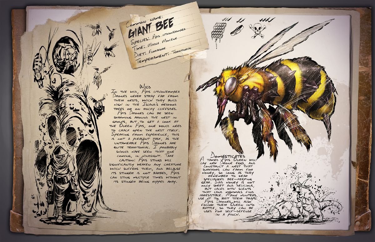 Ark: „Giant Bee“ – Biene kommt mit Patch v257, Honig hilft beim Jagen