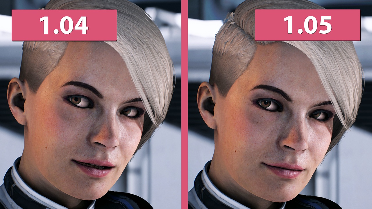 Mass Effect: Andromeda – Gesichteranimationen aus Patch 1.05 im Vergleich