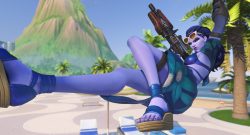 Overwatch Widowmaker Swinging into action Summer Skin