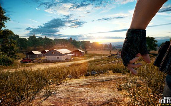 PUBG Titel Häuser Feld