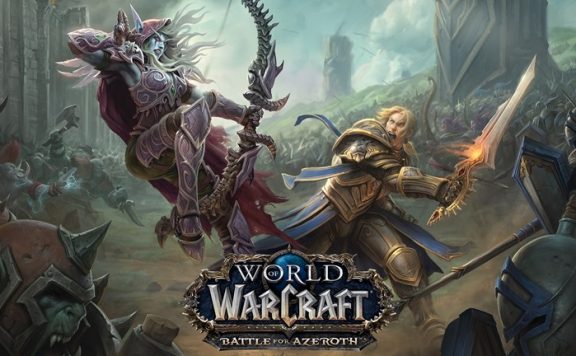 World_of_Warcraft_Battle_for_Azeroth_Anduin_vs_Sylvanas_Key_Art_Logo