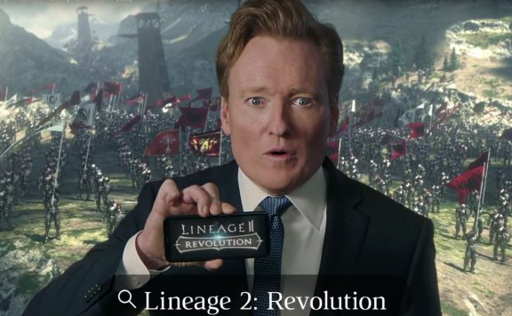 lineage-2-revolution-Conan-O-Brien-Werbung