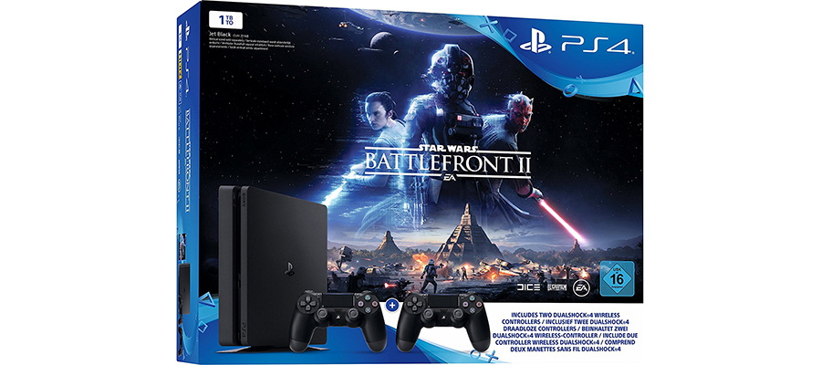 PS4 Slim im Bundle mit Star Wars: Battlefront 2 – Last-Minute-Angebote bei Amazon