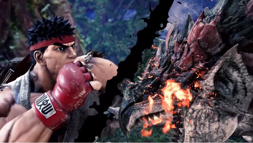 Ryu und Sakura aus Street Fighter V kommen zu Monster Hunter World