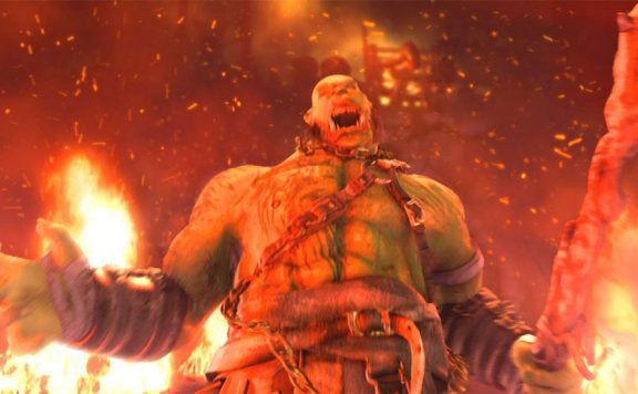 WOrld of Warcraft Movie Orc RAging Fire