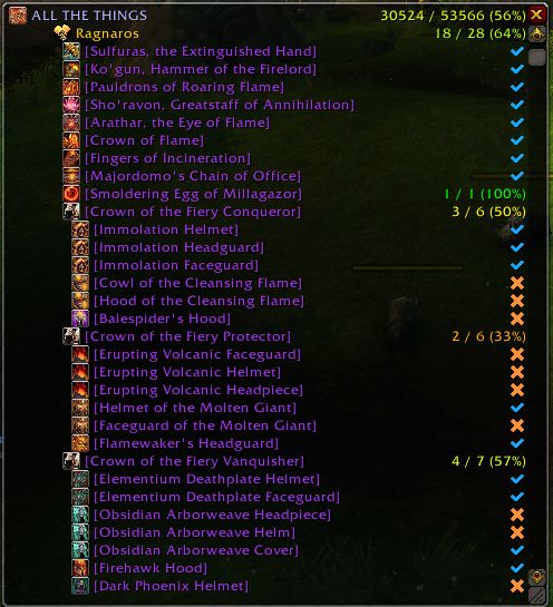 wow addon all the things tier pieces only