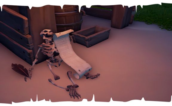 Sea of Thieves Skelett Pergament