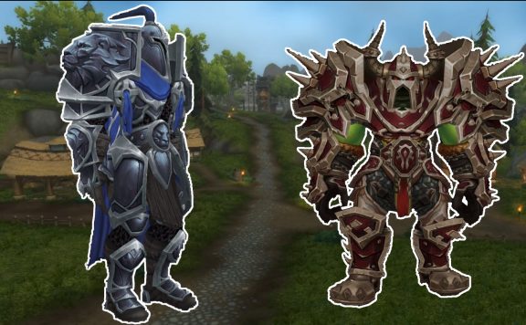 WoW Warfront Armor Alliance Horde title