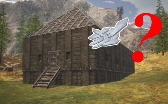 Conan Exiles Langhaus aus schwarzem Eis Eisscherben Titel 2