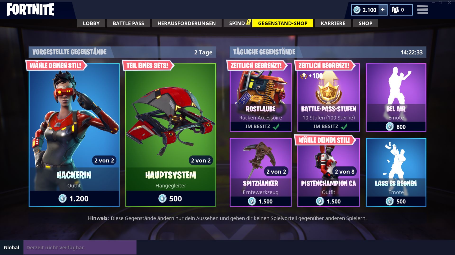 Was Ist Heute Bei Fortnite Im Shop