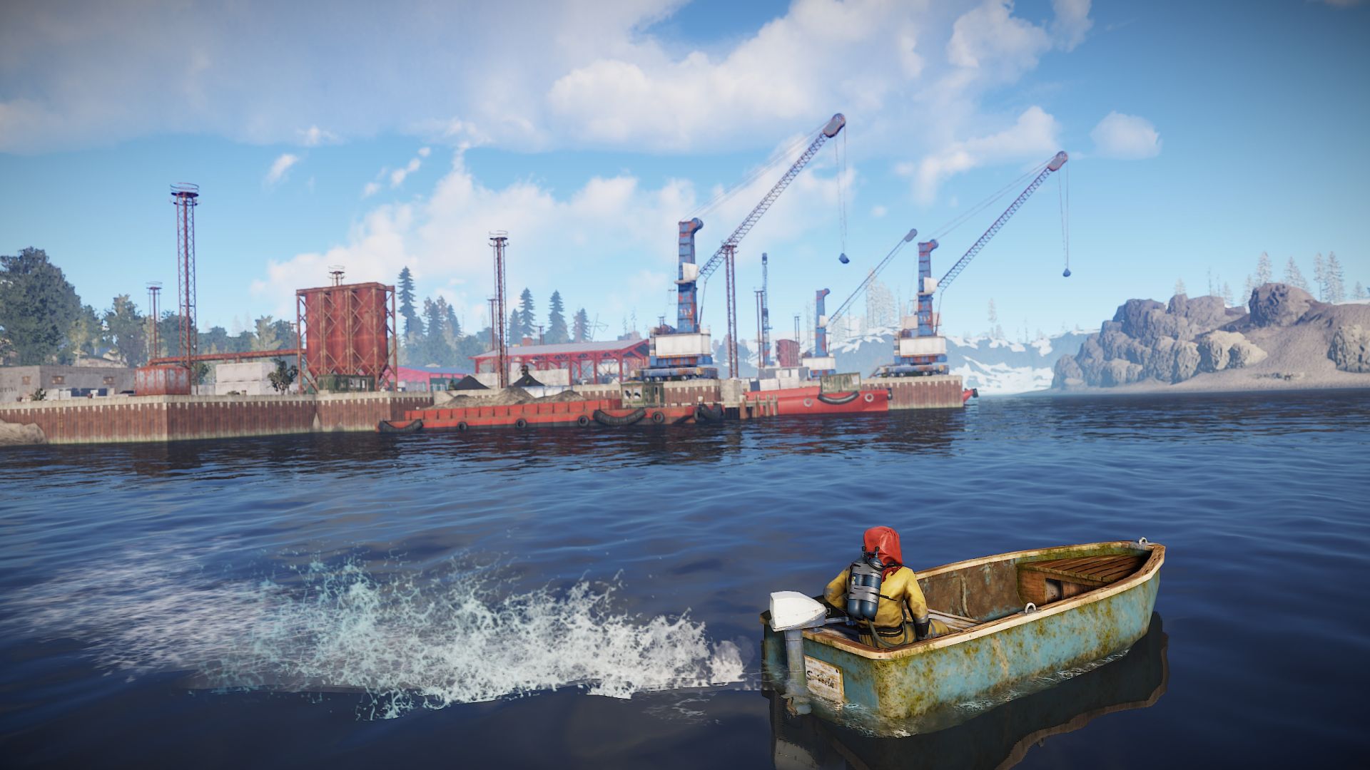 In Rust gibt es jetzt Boote und Spieler haben einen Mordsspaß damit!