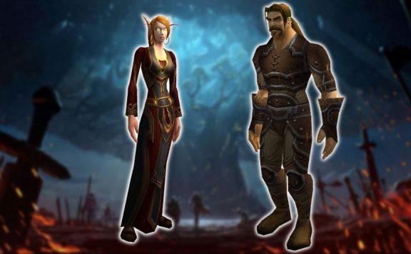 WoW-Battle-for-Azeroth-Burning-Teldrassil-Before-Artwork Titel Blutelf Mensch