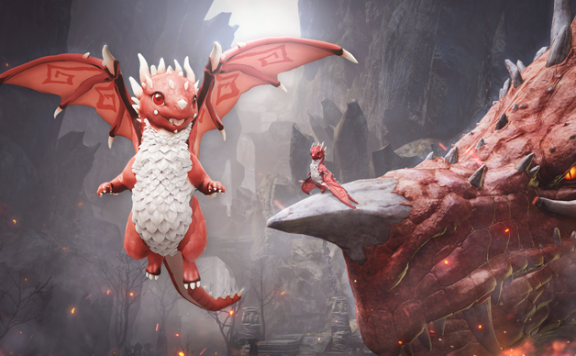 Black Desert Baby Drache