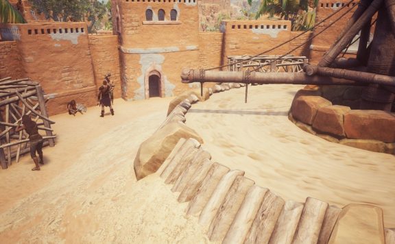 Conan Exiles Screenshot Sklaven in Sepermeru Titel
