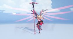 Overwatch mercy Brustkrebs Pink Emote Caduceus