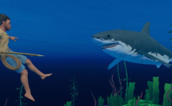 Raft Survival Game Tauchen mit Hai Titel