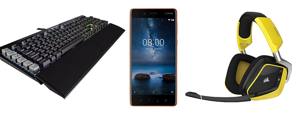 Amazon Blitzangebote mit Corsair K95, Nokia 8 und noch mehr Corsair