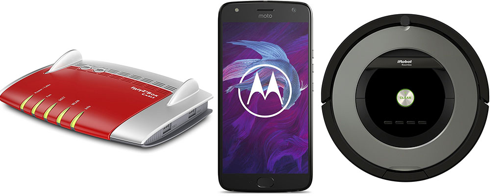 Amazon Angebote – FritzBox 6490, Motorola Smartphone und iRobot 865