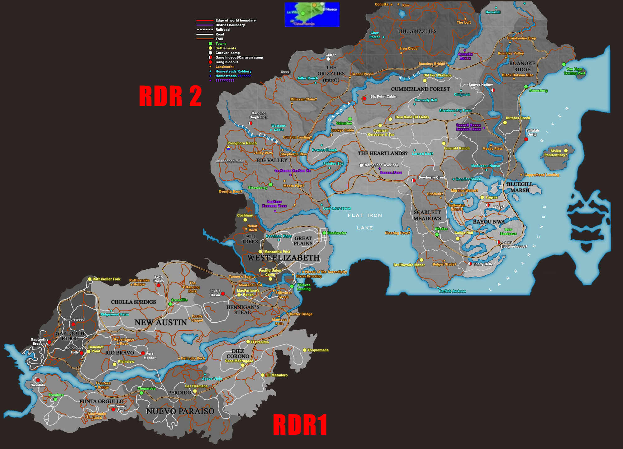 Red Dead Redemption 2 Map: Alle bekannten Infos zur Karte