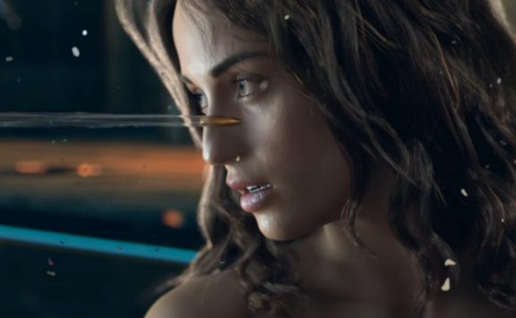 Cyberpunk 2077 Woman Shot title