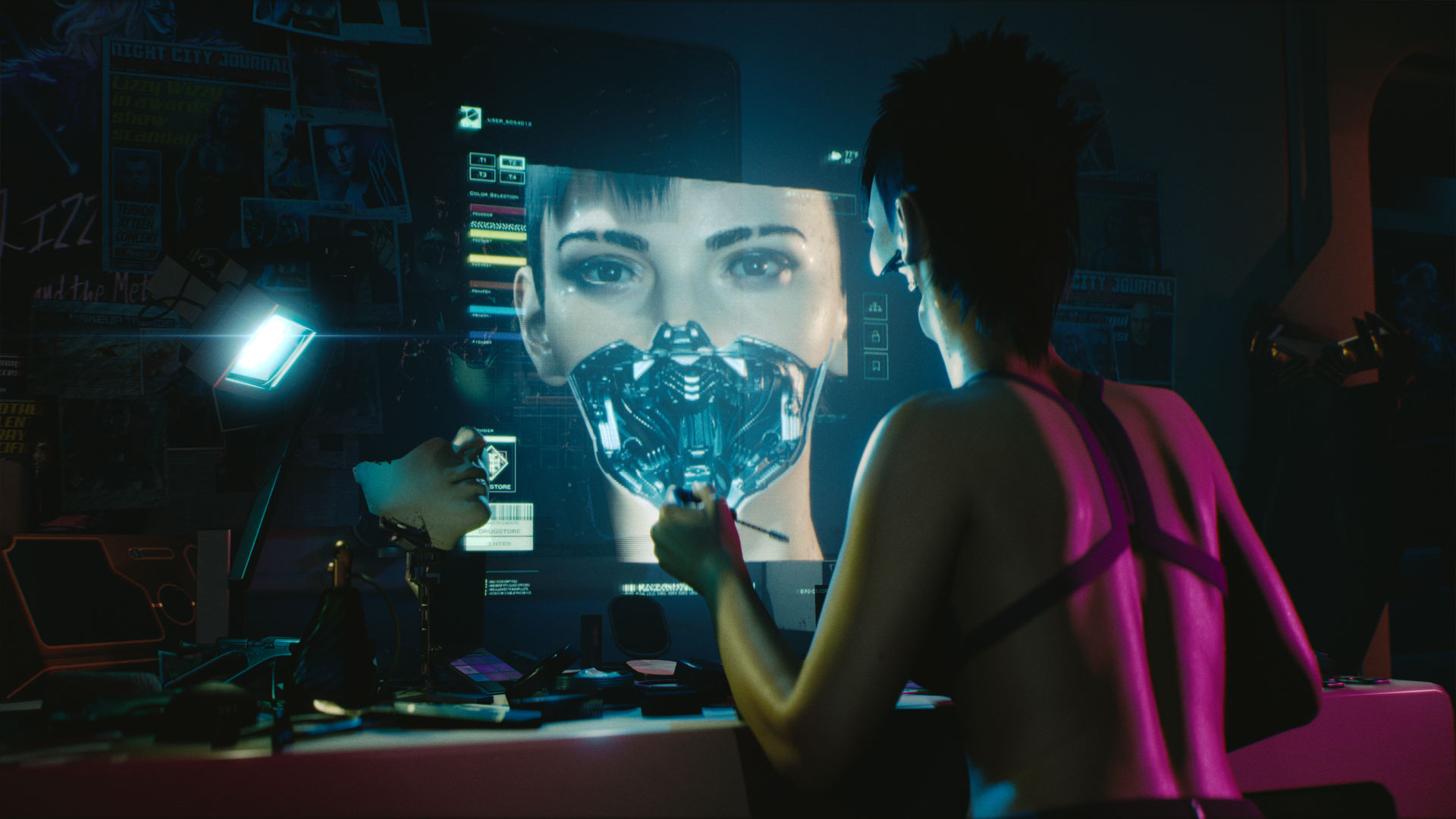 Ihr könnt in Cyberpunk 2077 Charaktere erstellen, Frau oder Mann spielen
