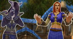 WoW Draenei Human Goldshire no crying title