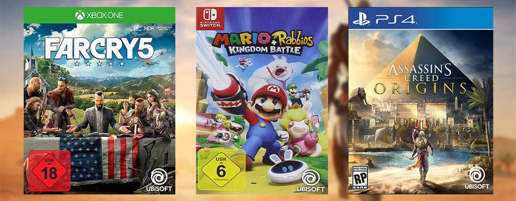 Ubisoft Summer Sale bei Amazon – AC: Origins, Far Cry 5 und Mario & Rabbids