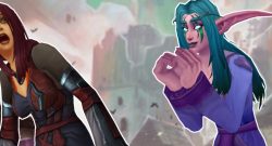 WoW Human death night elf yes title