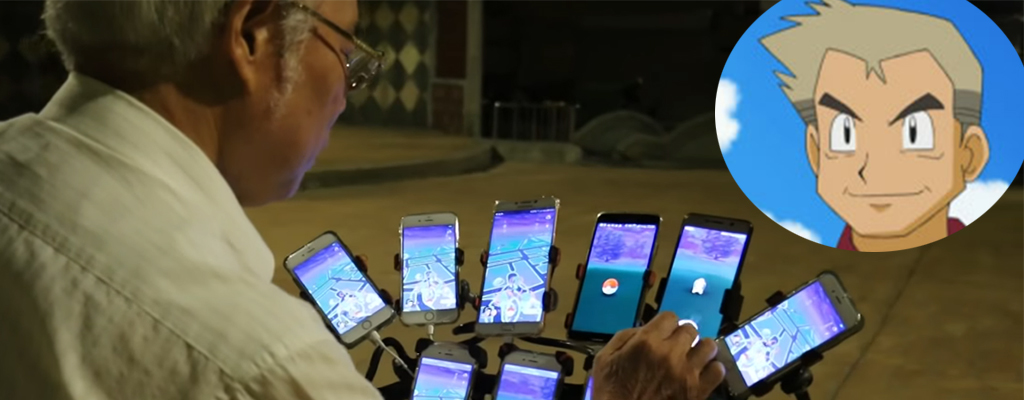 70-Jähriger liebt Pokémon GO, zockt auf 11 Smartphones gleichzeitig